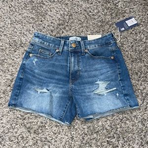 Distressed Jean shorts